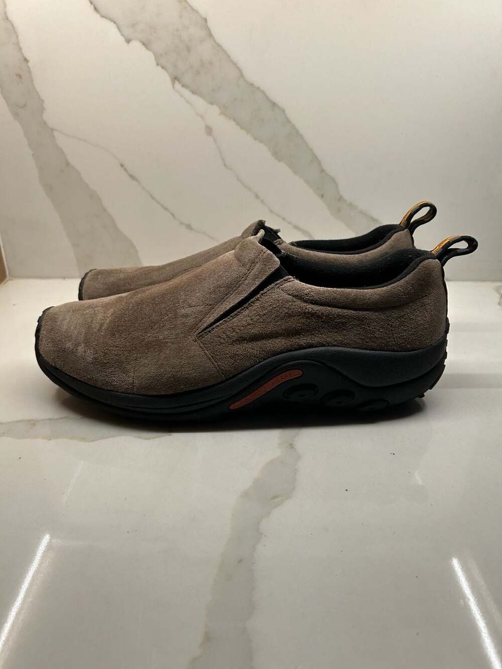 Merrell Jungle Moc Slip-On Shoes Size 14 Brown Suede